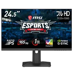 MSI ゲーミングモニター G251PF 24.5インチ 165HzPC  OPTIX   フルHD 1ms RAPID IPSパネル DisplayHDR 400 G-SYNC Compatible 液晶 ディスプレイ コストコのサムネイル