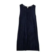 H&M エイチ・アンド・エム ダークブルー プリーツ ONE PIECE Mのサムネイル