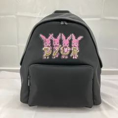 Christian Dior(クリスチャン・ディオール）バックパック　リュック　ラビットデザイン　ナイロン×レザー　ブラックのサムネイル