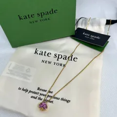 【kate spade new york】ケイトスペード　ネックレス　スペード　キュービック　ジルコニア　ピンク　レディースのサムネイル