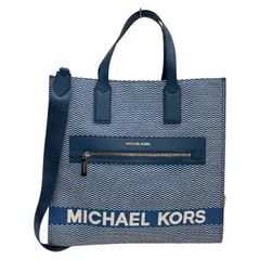 美品/MICHAEL KORS/マイケルコース/KENLY NS/トートバッグ/2way/ショルダーバッグ/ブルー/レディース/FB4681のサムネイル