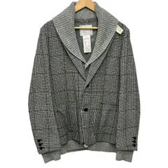 Sacai(サカイ) ジャケット サイズ3 L メンズ美品  - 12-00325 黒×白 長袖/千鳥格子柄/秋/冬のサムネイル