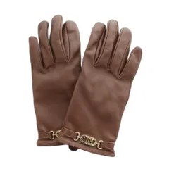 ラルフローレン RALPH LAUREN 手袋 グローブ レザー ロゴ金具 茶 ブラウン /MI ■GY18のサムネイル