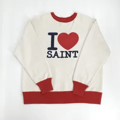 SAINT MICHAEL（セントマイケル） クルーネック　I　LOVE　SAINT L SM-MK8-0000-055 スウェット ホワイトのサムネイル