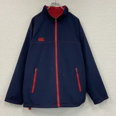 canterbury　カンタベリー　ブルゾン/スイングトップ　リバーシブル　フリース　紺　ネイビー　Mサイズ　古着のサムネイル