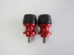 汎用 アルミ CNC オートバイ アクセサリー スイングアーム スプールスライダー スタンドスクリューボルト M8 赤【代引不可】のサムネイル