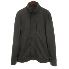 ニコルクラブフォーメン NICOLE CLUB FOR MEN メランジ調 カット ブルゾン 50 チャコールグレー 260116Eのサムネイル
