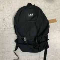 LEE リー 基本 メッシュ 収納 トゥジッパー バックパック ブラック 本 バッグ ヴィンテージのサムネイル