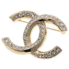 シャネル/CHANEL ココマーク ブローチ B22S メタル/レザー ゴールド