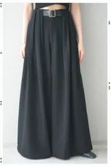 タックベルトループワイドパンツ　lumier リュミエ　好きな方