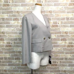 未使用品 COUP DE CHANCE 40 L ジャケット グレージュ ノーカラー 352のサムネイル