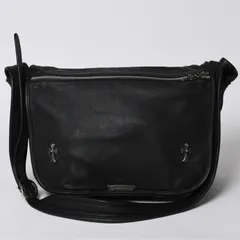 極美品 CHROME HEARTS クロムハーツ Gunslinger Messenger Bag スモールCHクロス ガンスリンガー メッセンジャーバッグ ショルダーバッグ ブラック 中古 4a006155のサムネイル