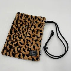 【中古品】 WACKO MARIA ワコマリア × PORTER ポーター 別注コラボ LEOPARD SHOULDER PAUCH レオパード ショルダーポーチ カバン 巾着 【188-260804-yo-06-tei】のサムネイル
