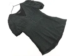23区 ブラウス シャツ size38/黒ｘ緑 ■◆ レディースのサムネイル