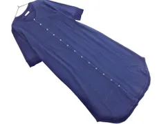 TSUMORI CHISATO ツモリチサト SLEEP スナップボタン ラウンドヘム ワンピース ルームウェア sizeM/紺 ■◆ レディースのサムネイル