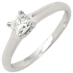 ティファニー Tiffany & Co リング 指輪 ルシダ ダイヤモンドリング プラチナシルバー T&Co. 1石 1粒 スクエア 10号 5970744 【箱】【中古】のサムネイル