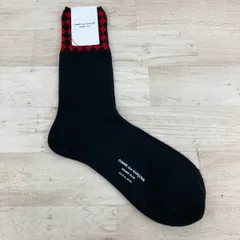 未使用 COMME des GARCONS HOMME PLUS ソックス/靴下 ブラック×レッド アーガイル柄/コムデギャルソンオムプリュス[OQ04012]のサムネイル