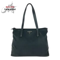 美品 PRADA プラダ テスート 三角ロゴプレート ブラック 黒 シルバー金具 ナイロン/レザー トートバッグ レディース 506747【中古】のサムネイル