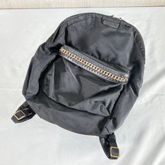 Stella McCartney ステラマッカートニー ファラベラ バックパック リュック ブラック ナイロン チェーン レディース メンズ 黒