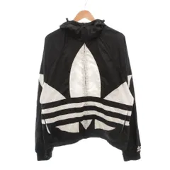 アディダスオリジナルス adidas originals BIG TREFOIL WINDBREAKER MEN Black ブラック FM3757 ウインドブレーカー L ■GY18 /TQのサムネイル