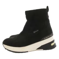 エムケー ミッシェルクラン MK MICHEL KLEIN 厚底ストレッチショートブーツ エアソール サイドファスナー 24.5cm 黒 ブラック ハイカット /TQ ■GY53のサムネイル