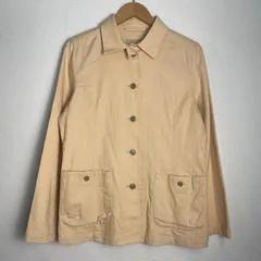 CROCODILE クロコダイル 長袖ニット カットソー クルーネック コットン混 ハイゲージ 無地 ベーシック ナチュラル 大人カジュアル ベージュ サイズM NC41のサムネイル