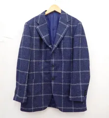 ★9579☆BEAMS F ビームスF 21-16-0283-731 FERLA ミックスファブリック ウインドウペーン ジャケット 48 美品のサムネイル