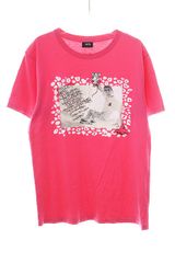 ステューシー STUSSY × リチャードマルダー フォト 半袖 Tシャツ ピンク Sサイズ 【ブランド古着ベクトル】【中古】●260804のサムネイル