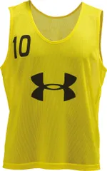 アンダーアーマー UNDER ARMOUR サッカー UA チーム ナンバー ビブス 10枚セット メンズ ゼッケン 部活動 クラブ 練習 トレーニング 学校 体育 吸汗 番号付き イベント ブランドロゴ入り  1295510 737 SUNLIGHTのサムネイル
