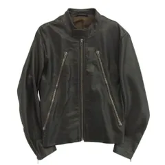 MAISON MARTIN MARGIELA メゾンマルタンマルジェラ 11AW S50AM0147 マルタン期 14ライン 八の字 レザー ライダースジャケット ブラック系 44【中古】のサムネイル