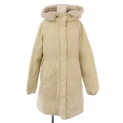 アーバンリサーチ URBAN RESEARCH ECOPELファーウエストドロストダウンコート アウター ロング丈 フード フェイクファー 36 アイボリー UR27-27T003 /BBのサムネイル