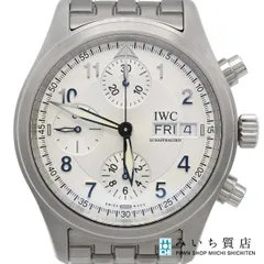 腕時計 稼働 IWC シャフハウゼン デイデイト クロノグラフ IW370628 自動巻き シルバー色文字盤 ギャラコマ M4347のサムネイル