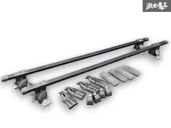 鍵付き！ 汎用 CARMATE カーメイト inno イノー イグニスに使用 ルーフキャリア バー 全長約127cm 高さ約12cm 2本 セット 26R03 5463のサムネイル