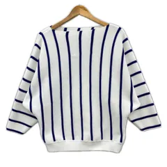 MACPHEE マカフィーニット size1/ホワイト×ブルーのサムネイル