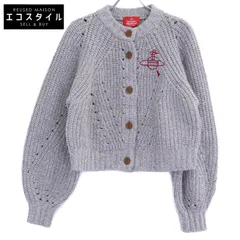 VivienneWestwoodRedLabel　ヴィヴィアンウエストウッドレッドレーベル　16-12-132023 オーブロゴ刺繍 ウール ローゲージ カーディガン　00のサムネイル