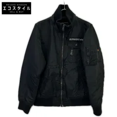 ALPHA INDUSTRIES　アルファインダストリーズ　21220-001 ブラック フライトジャケット　Lのサムネイル