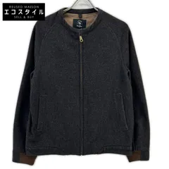 bukht　ブフト　B-66508 ブラック ウール×カシミヤ ノーカラージャケット　1のサムネイル