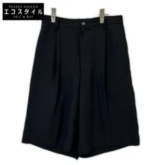 MAISON SPECIAL　メゾンスペシャル　11251461221 ブラック トリアセテートプライムワイドショーツ　2のサムネイル