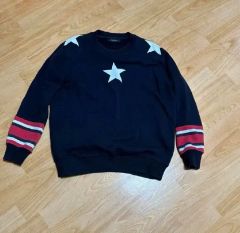 GIVENCHY PARIS スタースウェット赤黒ボーダー ジバンシィ 13AW - メルカリ