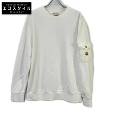MONCLER　モンクレール　24年 ホワイト FELPA ロゴ スウェットシャツ　XLのサムネイル