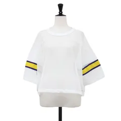 JANE SMITH ジェーンスミス カットソー ホワイト 白 サイズ:38(M) 25SS ポリエステル メッシュ フットボール シャツ POLYESTER MESH FOOTBALL SHIRT クルーネック ライン トップス【レディース】【中古】のサムネイル