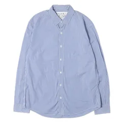 Frank & Eileen フランクアンドアイリーン シャツ ブルー ホワイト サイズ:M 22AW ストライプ ブロード ドレスシャツ FINBAR/CBWS 3620700005 トップス カジュアルシャツ 長袖【メンズ】【中古】のサムネイル