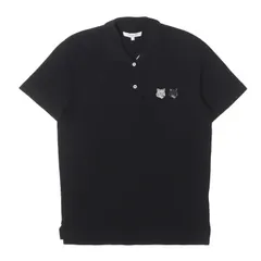 【新品】MAISON KITSUNE メゾン キツネ ポロシャツ ブラック 黒 サイズ:XS 24SS ダブル ボールド フォックスヘッド パッチ コンフォート ポロシャツ DOUBLE BOLD FOX HEAD PATCH COMFORT POLOのサムネイル