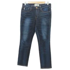 サムシング something デニムパンツ ジーンズ ストレート ロング丈 M インディゴ ウォッシュ加工 /SM24 ■ECA007のサムネイル