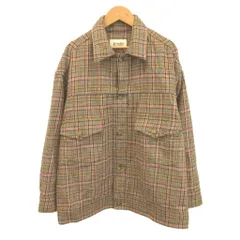 ビームスボーイ BEAMS BOY ジャケット 上着 ウール混 茶 ブラウン マルチカラー チェック柄 レギュラーカラー 長袖 /CR ■GY08のサムネイル