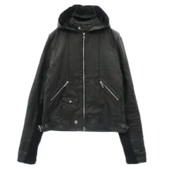 CHROME HEARTS クロムハーツ（原本無） ダガー&クロスボールダブルジップ バックスクロールラベル コーティング パデッド フーデッド ブルゾン ジャケット ブラック系 SM【中古】のサムネイル