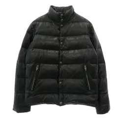 CHROME HEARTS クロムハーツ（原本無） STIFF LTHR スティッフ クロスボール ボタン レザー ダウンジャケット ブラック系 S【中古】のサムネイル