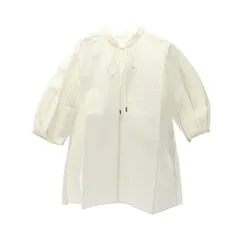 クロエ Chloe ブラウス タイネック オーガニックコットンポプリン CHC24SHT1814124U38 ホワイト コットン シャツ レディース 新品のサムネイル