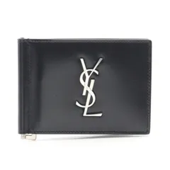サンローランパリ SAINT LAURENT PARIS 二つ折り財布 モノグラム 4856300SX0E1000 ネロ レザー 二つ折り財布 メンズ 新品のサムネイル