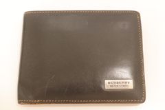 [Used] BURBERRY BLACK LABEL Men's Wallet -- Bi-fold Wallet BURBERRY BLACK LABEL -- Brown Logo